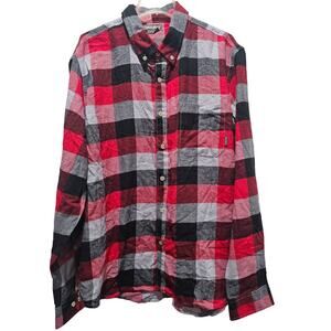 Eddie Bauer Flannel Shirt -Size XXL- Red